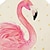 billiga Tillbehör-mamma och mig söta flamingo tryckförkläden