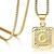 cheap Necklaces &amp; pendants-hip-hop men&#039;s necklace square letter necklace 26 english letters pendant necklace jewelry