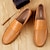 cheap Men&#039;s Slip-ons &amp; Loafers-Men&#039;s Loafers &amp; Slip-Ons Leather Shoes Flat Sandals Comfort Loafers Summer Loafers Walking Business Classic Casual Outdoor Daily Nappa Leather Cowhide Breathable Handmade Non-slipping Booties / Ankle
