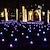 abordables Éclairages pour allées-Lumières de chaîne de champignons led solaires extérieures étanches 6m 30leds décoration de jardin 6m 30leds lampe de fée chemin de jardin décoration de vacances extérieur solaire patio paysage