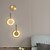 billige Indendørsvæglamper-lightinthebox led væglampe sengelampe moderne nordisk guld stue soveværelse kobber væglampe 110-120v 220-240v 10w
