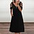 cheap Plain Dresses-Casual Dress Black White Red Summer Spring 2023 S M L