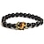 cheap Bracelets-tiger eye bracelet set therapy hematite magnetic bracelets bracelets bring luck crown king queen natural stone beads couple bracelet for men women (a)