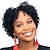 abordables Perruques de qualité supérieure-Perruque Synthétique Afro bouclé Coupe Asymétrique Perruque Court Noir Cheveux Synthétiques Femme Cosplay Soirée Mode Noir