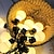 abordables Guirlandes Lumineuses LED-solaire extérieur étanche 5m 3.5m g50 rétro ampoule led guirlande lumineuse noël mariage fleur rue jardin patio extérieur mariage décoratif guirlande lumineuse éclairage de vacances