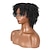 ieftine Peruci Calitative-Peruci Sintetice Afro Kinky Frizură Asimetrică Perucă Scurt Negru Păr Sintetic Pentru femei Cosplay Petrecere Modă Negru