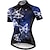 Χαμηλού Κόστους Γυναικεία ποδηλατική ένδυση-21Grams® Γυναικεία Κοντομάνικο Φανέλα ποδηλασίας Καλοκαίρι Σπαντέξ Πολυεστέρας Μπλε Πεταλούδα Αστείος Ποδήλατο Αθλητική μπλούζα Μπολύζες Ποδηλασία Βουνού Ποδηλασία Δρόμου / Ελαστικό / Ύγρανση