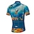 cheap Men&#039;s Jerseys-21Grams Men&#039;s Cycling Jersey Short Sleeve Bike Jersey Top with 3 Rear Pockets Mountain Bike MTB Road Bike Cycling Breathable Moisture Wicking Soft Quick Dry Black White Blue Graphic Hawaii Polyester