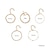 Недорогие Браслеты-5шт ручной работы толстый золотой цвет массивные регулируемые лассо бусины со стразами набор браслетов многослойная круглая прямоугольная цепь переключение хрустальные браслеты с подвесками для женщин
