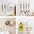 cheap Bathroom Organizer-20Pcs Transparent Strong Self Adhesive Door Wall Hangers Hooks Suction Heavy Load Rack Cup Sucker for Kitchen Bathroom