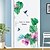 cheap 3D Wall Stickers-Floral Plants Wall Stickers Study Room Bedroom Pre-pasted PVC Home Decoration Wall Decal 1pc