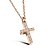 cheap Necklaces &amp; pendants-cross necklace simple retro short cross necklace, creative clavicle chain, diamond pendant pendant,