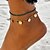 cheap Body Jewelry-Anklet Stylish Women&#039;s Body Jewelry For Holiday Date Alloy Silver Gold 1pc