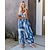 cheap Print Jumpsuit-Jumpsuits for Women Fall Tie Dye V Neck Pink Fall Winter Basic Casual Daily Wide Leg Loose Strap Sleeveless Blue Black Gray S M L