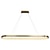 billige Linjedesign-led pendel køkkenø lys moderne nordisk guldcirkel 90cm metal galvaniseret 110-120v 220-240v