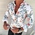 billiga blommiga skjortor för män-Herr Skjorta Grafisk skjorta Blommig Nedvikt Svart Vit Gul Rubinrött Marinblå Ledigt Dagligen Långärmad Button-Down Kläder Mode Designer Ledigt Andningsfunktion