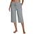 abordables Pantalons de Yoga et Bloomers-pantalon capri de salon de yoga actif pour femmes avec poches loisirs confortables