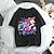 voordelige Anime T-shirts-Gotisch Cosplay Cosplay kostuum T-Shirt Anime Afdrukken Harajuku Grafisch Kawaii T-shirt Voor Voor heren Dames Volwassenen