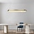 billige Linjedesign-led pendel køkkenø lys moderne nordisk guldcirkel 90cm metal galvaniseret 110-120v 220-240v