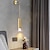 billige Vegglamper for innendørsbruk-lightinthebox led vegglampe nattbord lys moderne svart gull stue soverom kontor jern vegglampe 220-240v 12w