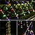 abordables Guirlandes Lumineuses LED-guirlandes solaires extérieures 12m 7m à énergie solaire ip65 corde tube guirlandes éclairage extérieur étanche fée flexible lumières 50/100 led pour jardin guirlande cour pelouse clôture décoration
