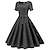 baratos Vestidos-Vestidos de Poá Anos 1950 Trajes de Grease Vestido de Coquetel Vestido Vestido Rockabilly Vestido Flare Vestido de Poá Decote Quadrado Vestido Fancy Feminino Natal Halloween Carnaval Férias Retorno