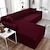 billige Sofabetræk-stræk sofadæksel slipcover elastisk sektionssofa lænestol loveseat 4 eller 3 pers. l form almindelig ensfarvet blød holdbar