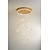 abordables Luces de isla-lámpara colgante led 35 cm lámpara colgante de diseño único acrílico estilo nórdico led 110-240 v