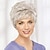 cheap Costume Wigs-Gray Wigs for Women Short Wigs for Women Natural Looking Old Lady Wig for Mom Short Curly Gray Wig with Bangs for Heat Resistant Synthetic Fiber Hair Wigs for Old Middle Age Women Halloween Wig