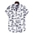 levne pánské havajské košile s klopou-pánské havajské košile v etnickém stylu s volným krátkým rukávem, ležérní knoflíky, plážové párty, sváteční topy (vícebarevné, xxl)