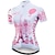 cheap Women&#039;s Jerseys-21Grams Women&#039;s Cycling Jersey Short Sleeve Bike Jersey Top with 3 Rear Pockets Mountain Bike MTB Road Bike Cycling Cycling Breathable Ultraviolet Resistant Quick Dry White Pink Red American / USA