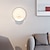 billige Indendørsvæglamper-lightinthebox silikone led væglampe rund firkantet 8w 2-i-1 husholdnings væglampe med switch eu/us stik er velegnet til soveværelse studie og restaurant