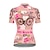 cheap Cycling Clothing-21Grams Women&#039;s Short Sleeve Cycling Jersey Bike Jersey Top with 3 Rear Pockets Breathable Quick Dry Moisture Wicking Mountain Bike MTB Road Bike Cycling Dark Pink Green Pink Spandex Polyester