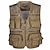 cheap Men&#039;s Vest-Men&#039;s Fishing Vest With Multi Pockets Outdoor Work Safari Vest Lightweight Quick Dry for Hunting Hiking Traveling Photograghy