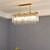 economico Lampadari-lampada a sospensione a led lampadario di cristallo oro 95cm lanterna desgin lampadario in acciaio inox elettrolitico moderno 110-120v 220-240v