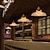 olcso Sziget lámpák-30cm led függőlámpa üveg fém vintage stílusú country lámpák átlátszó lámpaernyő bár kávézók étkező konyha nappali lámpa 110-120v 220-240v