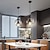 halpa Saarivalot-led-riippuvalaisin moderni lasinen keittiön saarivalaisin 23 cm vuosikerta metallikerroksinen geometrinen harmaa maalattu maalattia olohuone makuuhuone ruokasali keittiön valot