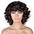 cheap Black &amp; African Wigs-Brown Wigs for Women Synthetic Wig Curly Afro Curly Asymmetrical Wig Short A14 Synthetic Hair Cosplay Party Fashion Black