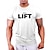 cheap Men&#039;s 3D Tee-gymtier lift - bodybuilding t-shirt | men&#039;s gym t-shirt training clothing white