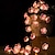 tanie Taśmy świetlne LED-Led string light 2/3/4m led brzoskwiniowy kwiat bajkowe łańcuchy świetlne zasilane bateryjnie 20/30/40 leds boże narodzenie na zewnątrz kwiat kształt ogród ślub dekoracyjna lampa sznurkowa