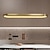 billige Linjedesign-led pendel køkkenø lys moderne nordisk guldcirkel 90cm metal galvaniseret 110-120v 220-240v