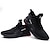 cheap Women&#039;s Sneakers-Women&#039;s Trainers Athletic Shoes Plus Size Athletic Lace-up Flat Heel Round Toe Chinoiserie Hiking Back Country Tissage Volant Black