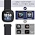billiga Fitbit klockband-1 pcs Smart Watch-band för Fitbit Versa 3 / Sense Nylon Smart klocka Rem Justerbar Elastisk Andningsfunktion Sportband Ersättning Armband