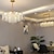 abordables Lustres-LED pendentif lumière lustre en cristal 60 cm lanterne desgin acier inoxydable galvanisé moderne 110-120v 220-240v