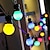 billige LED-stringlys-utendørs solstreng lys 5m vanntett streng lys med fjernkontroll g50 pære lys utendørs vanntett led streng lys 10leds eventyrlys hage gårdsplass bryllup jul kafé dekorasjon lampe