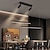 voordelige Kroonluchters-led hanglamp zwart 110 cm eilandlicht met spotlichten kroonluchter aluminium artistieke stijl moderne stijl stijlvol geschilderde afwerkingen artistiek 110-120v 220-240v