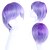 halpa Räätälöidyt peruukit-cosplay puku peruukki synteettinen peruukki toupees sakamaki kanato diabolik ystäville kihara cosplay kerroksinen hiustenleikkaus peruukki lyhyt violetti / harmaa vaaleansininen synteettiset hiukset