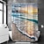 cheap Shower Curtains Top Sale-White Clouds And Waves Digital Printing Shower Curtain Shower Curtains  Hooks Modern Polyester New Design