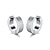 billige Trendy smykker-rustfritt stål bøyle øreringer for menn kvinner 18k forgylt hypoallergen mansjett øredobber bøyle huggie ørepiercing sølv