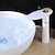billiga Klassisk-handfat kran vattenfall nickel borstad/elektropläterad/målad ytbehandling centerset enkelhandtag ett håls badkranar